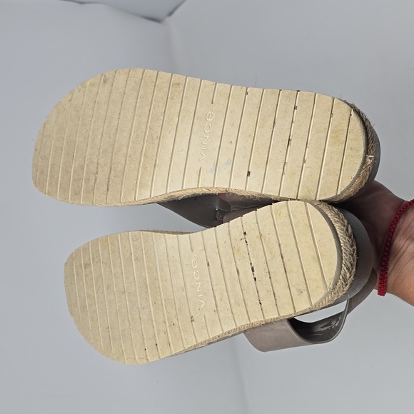 Vince Flint Platform Spadrilles Sandals Grey Size 6 - Picture 5 of 6